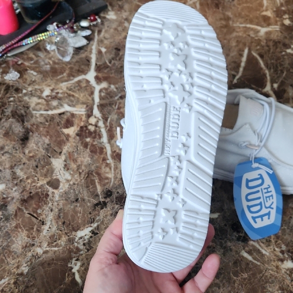 Hey Dude Sparkling White Loafers - Picture 3 of 6